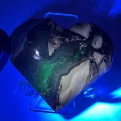 天然石☆ ボルケーノアゲート 火山瑪瑙 カービング ハート　②