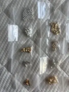 ブレスレット　アクセサリー　金属パーツセット シルバー ゴールド