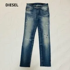 DIESEL GRUPEE ジョグジーンズ ダメージ スキニー W24