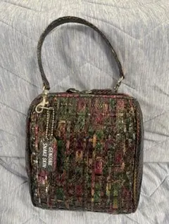ヴィンテージ 蛇革 ダイヤモンドパイソンレザー がま口 レトロ 