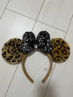ディズニーミニーちゃんヒョウ柄カチューシャ