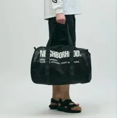 NEIGHBORHOOD ボストンバッグ ブラック - メルカリ