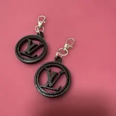 VLロゴ キーホルダー ブラック 2個セット