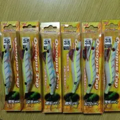 タコエギ　蛸エギ　3.5号　ボディーグロー　6本セット新品　オクトパスタップ　Aのサムネイル