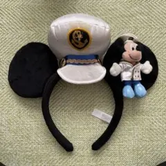 ミッキーマウス キャプテン帽子付きカチューシャ