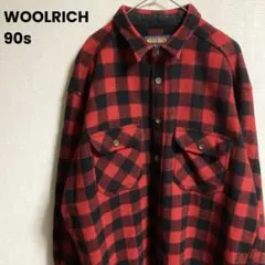 90s WOOLRICH バッファローチェック ウールシャツ