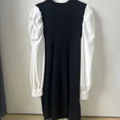 INGNI ミニワンピース ブラック ホワイト