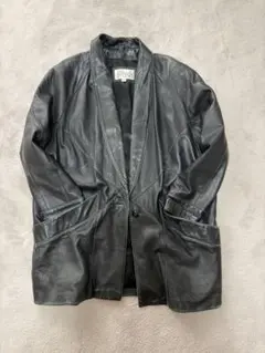 ラムレザー ロングコート