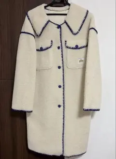 ボアハマグリステッチ襟付きジャケット