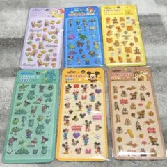 ディズニー PUKUPUKUシール ぷくぷくシール 6点セット