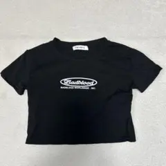sevensクロップドTシャツ ブラック