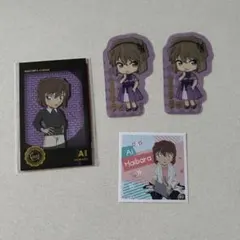 名探偵コナン　灰原哀　フォトカード・クリアステッカー・シール　4点セット