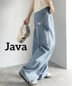 k0964 Java メンズライクペインターツイル＆ルーズデニムパンツのサムネイル