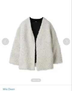 Mila Owen ミラオーウェン ミックスツイードニットカーディガン