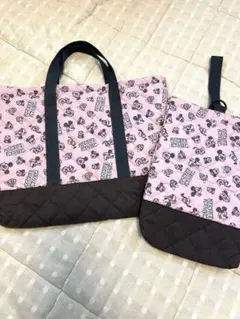 ミッキー ミニー トートバッグ シューズバッグ