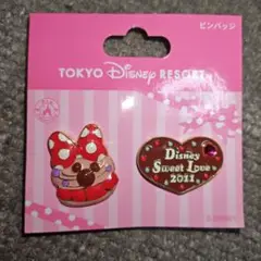 ディズニーリゾート　バレンタイン2011 ピンバッジ2個セット