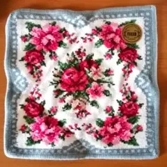 FEILER フェイラー シュニール織 ハンカチ ミニタオル ローズ柄 1枚