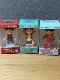 ワンピース ワールドコレクタブルフィギュア ミニチュアコレクション　3個セット