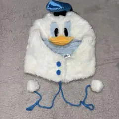 ディズニーリゾート　ドナルド　ファンキャップ　帽子　被り物　なりきり　もこもこ