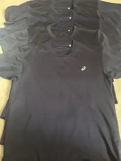 asics ネイビー Tシャツ 5枚セット