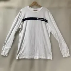 ★送料無料 ザ ノースフェイス 長袖Tシャツ L ホワイト 中古美品★