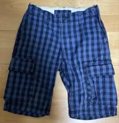 GAP KIDS ハーフカーゴパンツ 半ズボン チェック柄