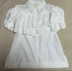 Bibiy ストライプフリルTシャツ Fサイズ - メルカリ