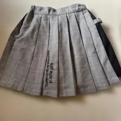 ピンクラテ　チェック プリーツスカート S