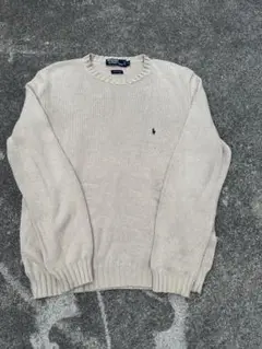 Polo by Ralph Lauren ベージュニットセーター M