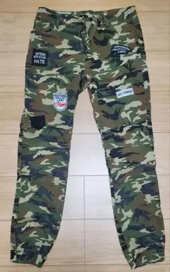 タ*ー様 迷彩　カーゴ　パンツ 複数　パッチ　ストレッチ　ジョガー
