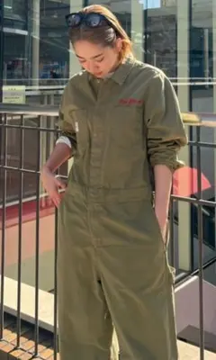 激レア roca wear ロカウェア デニムオーバーオール サロペット - メルカリ