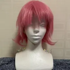 コスプレ用ウィッグ　ピンク色　ノーセット