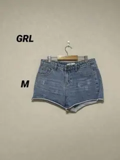 44.GRL デニムブルー ショートパンツ