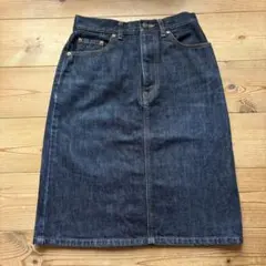Levi's リーバイス デニムスカート 濃紺 インディゴ スリット入り
