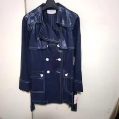 マークジェイコブズ　ルック　 ネイビー ダブルブレスト トレンチコート