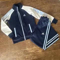 難あり adidas ジャージセット ネイビー/ホワイト