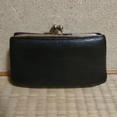 Y's レザーロングウォレット 長財布 がま口 ブラック ヨウジヤマモト