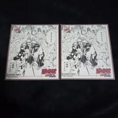 銀魂 ジャンプフェア 色紙 特典 2枚 アニメイト