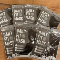 マスクまとめ売り DAILY FIT MASK Black 5枚入り×7袋