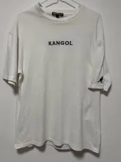 KANGOL カンゴール 半袖Tシャツ ホワイト ロゴ刺繍 Mサイズ