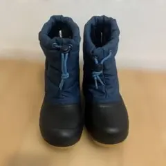 キッズ ネイビー スノーブーツ22cm