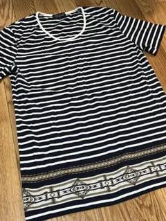 ナノユニバース　ボーダー　tシャツ