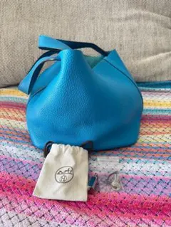 美品】エルメス ピコタン ロック PM トリヨン ◻︎R ブルージーン 