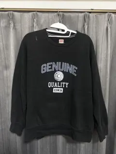 スウェット L 黒 ヴィンテージ風 90s USA古着