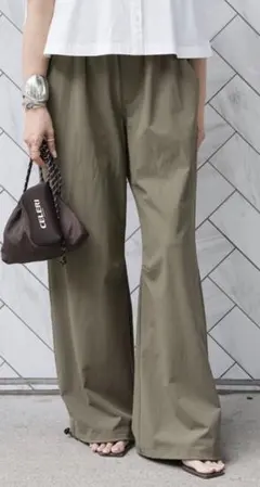 タグ付 未使用 ドゥーズィエムクラスWASHED TUCK スカート ベージュ