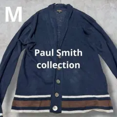 Paul Smith リネン100% カーディガン　ネイビー　薄手　麻　ショール