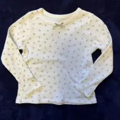 着用回数少なめ！GELATO PIQUE 花柄リブ長袖カットソー100-110