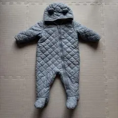 babyGap グレー キルティングロンパース 6-12ヶ月