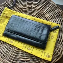 フェリージ ラウンドジップ 長 財布 クロコ 型押し FELISI イタリア製