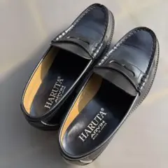 HARUTA レザー ローファー 26.5cm ブラック